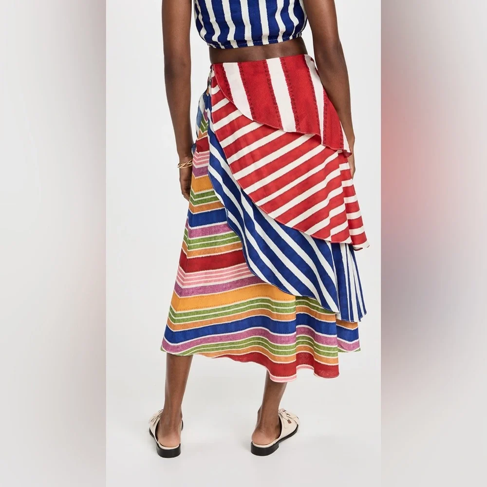FARM Rio SET (skirt & top)
Amazing Stripes Frilled Midi Skirt size medium - Picture 4 of 4